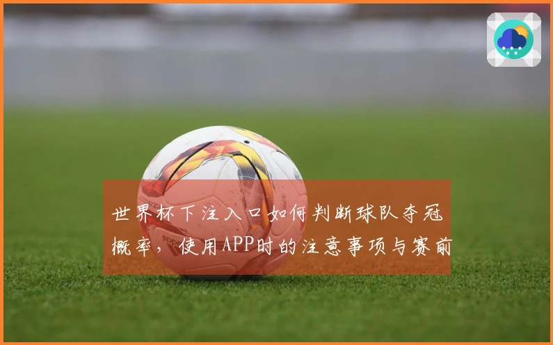 世界杯下注入口如何判断球队夺冠概率，使用APP时的注意事项与赛前准备